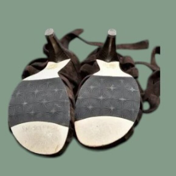 Taryn by Taryn Rose Gladiator Lace Up Sandals Butter Soft Leather Chocolate - Picture 9 of 13